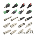 5.5x2.1mm Screw Plug Adapter Cord - High Current DC Connector 10A 2 Pin CCTV 12V Male to Female Power DC Connector Jack
